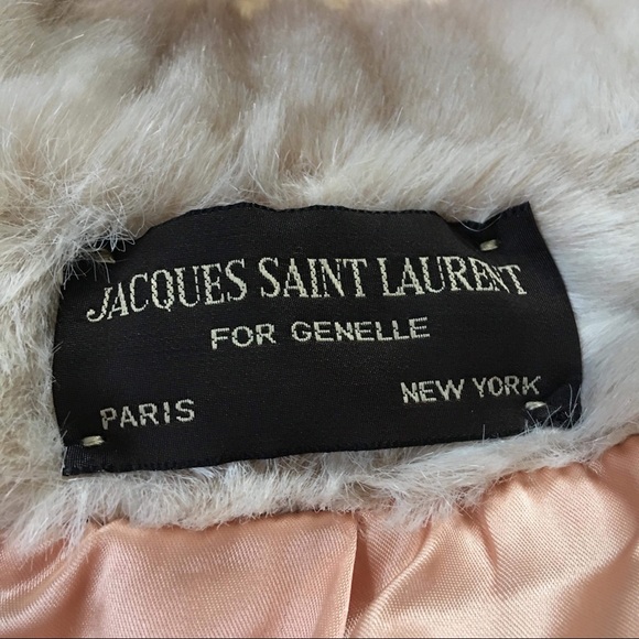 Jacques Saint Laurent Vintage Faux Fur Coat - Picture 6 of 8
